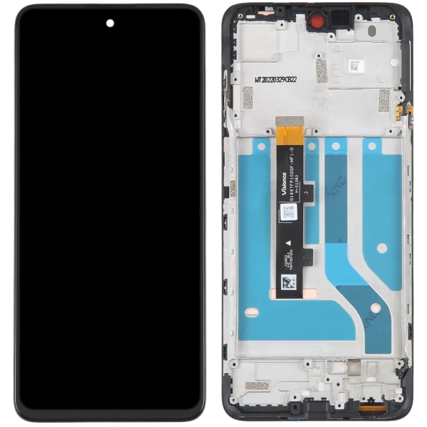 Дисплей Motorola Edge 20 Lite XT2139 з рамкою оригінал Service Pack China Graphite