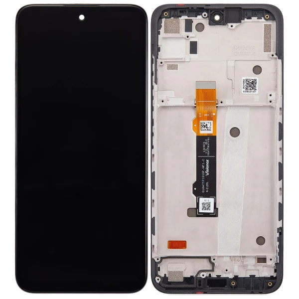 Дисплей Motorola G71 XT2169 Service Pack Black з рамкою