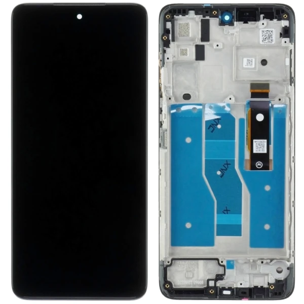 Дисплей Motorola Moto G52 (XT2221) / Moto G82 (XT2225) з тачскріном і рамкою Оригінал Service Pack China Black