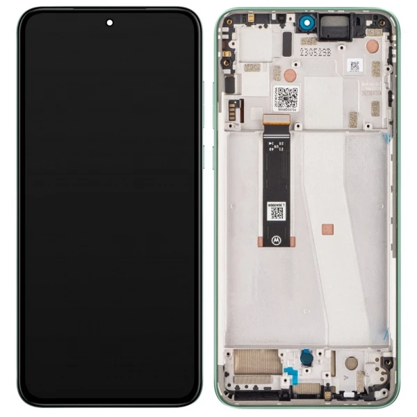 Дисплей Motorola Edge 30 Neo XT2245-1 P-OLED з рамкою Green оригінал Service Pack China