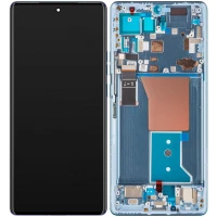 Дисплей Motorola Edge 40 Pro / Edge+ 2023 / X40 (XT2301) з тачскріном і рамкою оригінал Service Pack Blue
