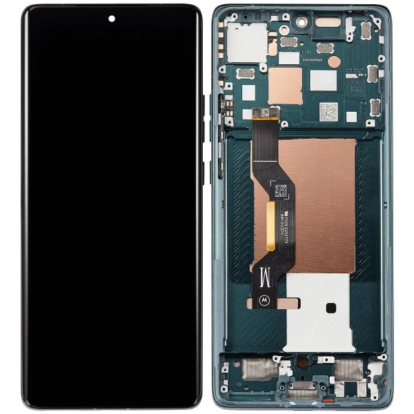 Дисплей Motorola Edge 50 з рамкою оригінал Service Pack Green