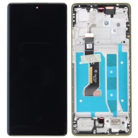 Дисплей Motorola G85 XT2427 (5D68C24993) з тачскріном і рамкою оригінал Service Pack Gold