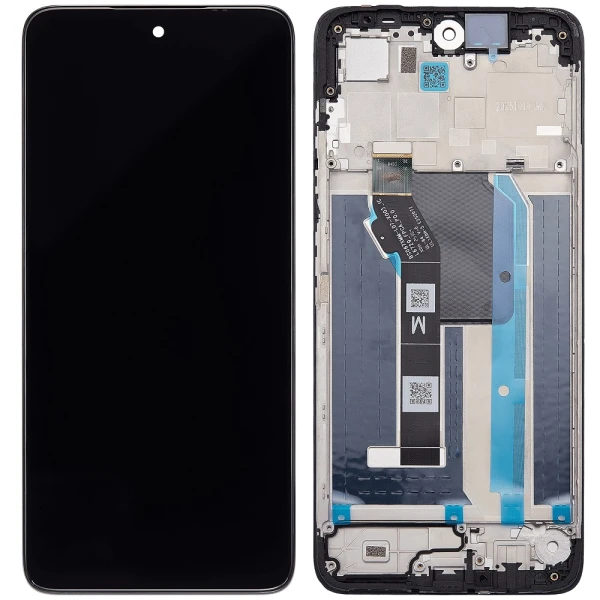 Дисплей Motorola Moto G57 XT2537 5D68C31809 з рамкою Service Pack Black
