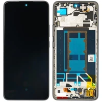 Дисплей Oppo Reno 13F з тачскріном і рамкою оригінал Service Pack Graphite Gray