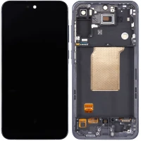 Дисплей Samsung A556 Galaxy A55 5G з тачскріном і рамкою оригінал Service Pack Awesome Navy (темно-синій) (неофіційна збірка)