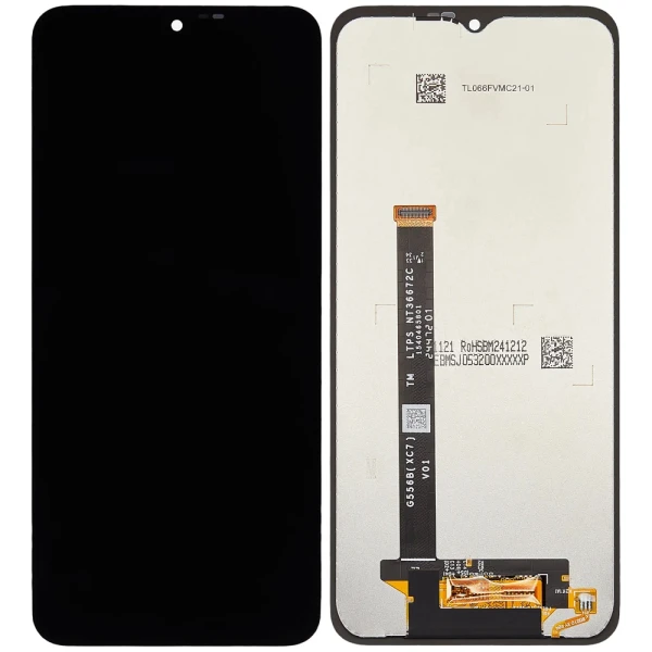 : Дисплей Samsung Galaxy Xcover 7 2024 (G556) оригінал 100% Service Pack, GH82-33685A, GH82-33686A, без рамки, чорний