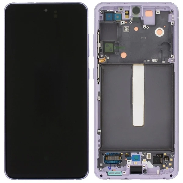 Дисплей Samsung Galaxy S21 FE G990 з рамкою Violet оригінал Service Pack GH82-26414D