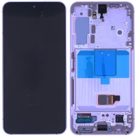 Дисплей Samsung Galaxy S22 5G S901 з тачскріном і рамкою оригінал 100% Service Pack Violet