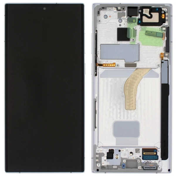 Дисплей Samsung Galaxy S22 Ultra S908 з рамкою оригінал Service Pack GH82-27489C GH82-27488C