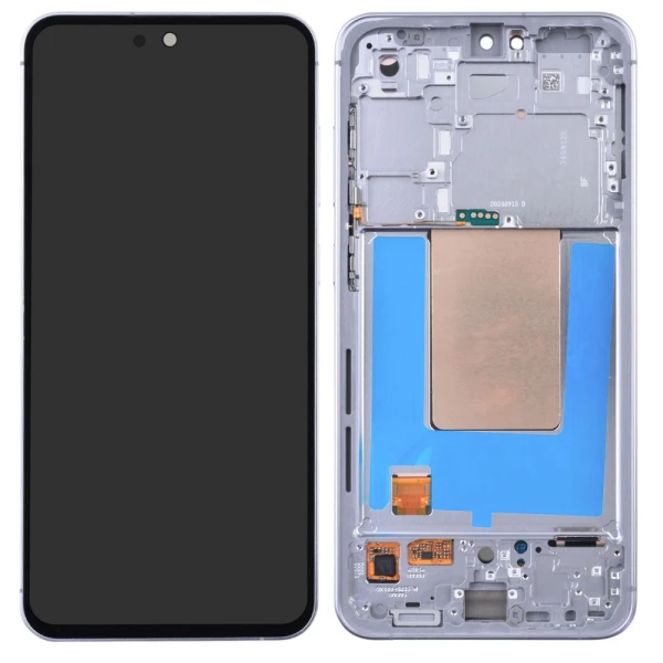 Дисплей Samsung Galaxy S24 FE S721 GH82-35848B з рамкою Оригінал Service Pack неофіційна збірка White