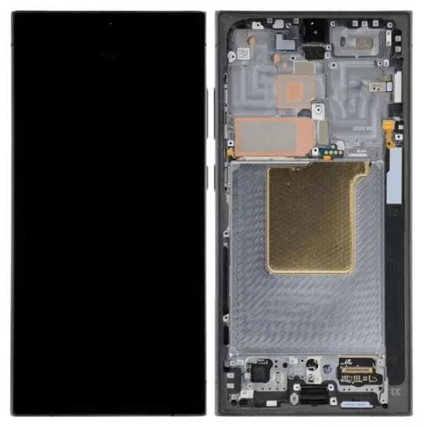 Дисплей Samsung Galaxy S24 Ultra S928 з рамкою Titanium Black оригінал Service Pack GH82-33398B
