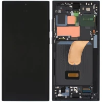 Дисплей Samsung Galaxy S23 Ultra 5G S918 з тачскріном і рамкою Service Pack Black