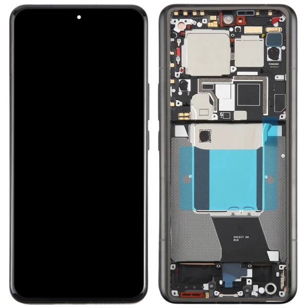 Дисплей Xiaomi 14 Ultra Service Pack Black з рамкою та сенсором оригінал 56000500N100