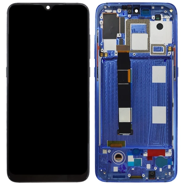 Дисплей Xiaomi Mi 9 з рамкою Оригінал Service Pack Blue