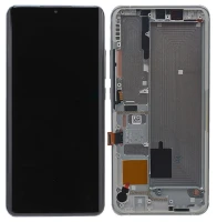 Дисплей Xiaomi Mi Note 10/Note 10 Pro/Note 10 Lite/CC9 Pro з тачскріном і рамкою 100% Service Pack White