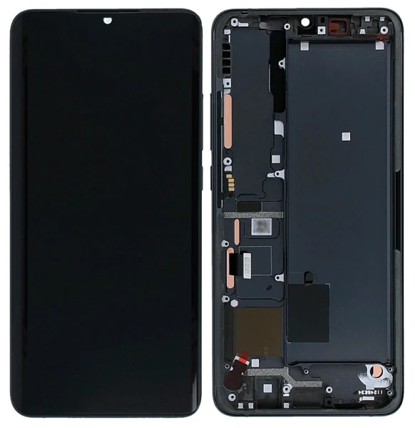 Оригінальний дисплей Xiaomi Mi Note 10 / Note 10 Lite з рамкою чорний