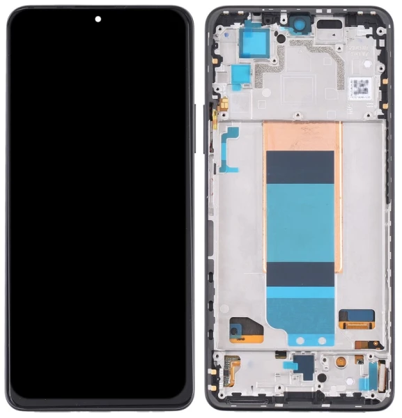 Дисплей Xiaomi Poco F4 (22021211RG / 22021211RI) з тачскріном і рамкою Оригінал Service Pack Black