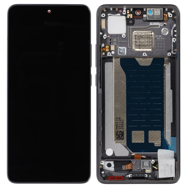 Дисплей Xiaomi Poco F7 Pro Service Pack Black з рамкою і тачскріном, 5600230001100