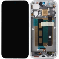 Дисплей Xiaomi Poco F8 Pro з тачскріном і рамкою оригінал Service Pack Titanium Silver