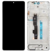 Дисплей Xiaomi Redmi Note 13 5G з тачскріном і рамкою оригінал Service Pack White