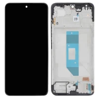 Дисплей Xiaomi Redmi Note 14 4G Європейська Версія з тачскріном і рамкою OLED Service Pack China Black