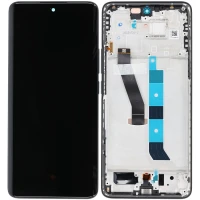 Дисплей Xiaomi Poco M8 з тачскріном і рамкою Service Pack Black