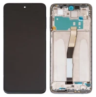 Дисплей Xiaomi Redmi Note 9S / Note 9 Pro  з тачскріном і рамкою Service Pack China Gray