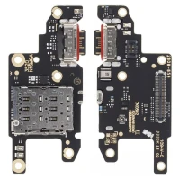 Нижня плата Xiaomi Poco X6 з роз’ємом зарядки і мікрофоном оригінал Service Pack