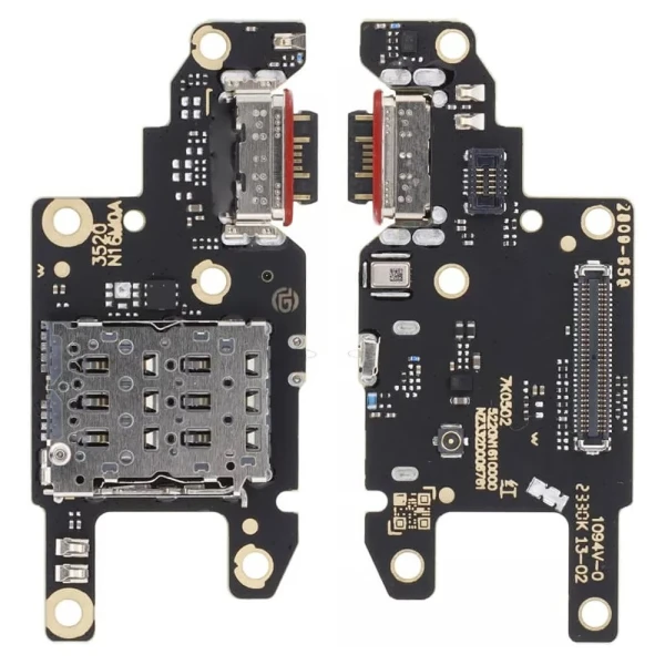 Нижня плата Xiaomi Poco X6 з роз'ємом зарядки і мікрофоном 560004N16P00