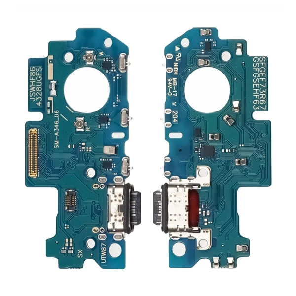 Нижня плата Samsung Galaxy A34 (A346) з роз’ємом зарядки та мікрофоном Service Pack GH96-15817A