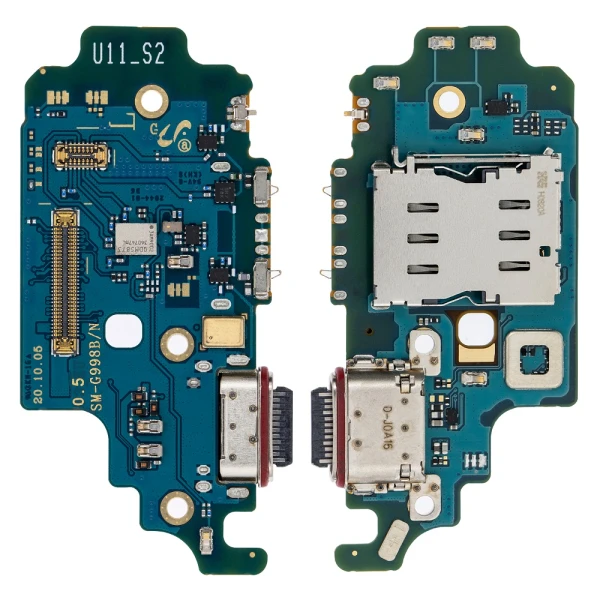 Нижня плата Samsung Galaxy S21 Ultra G998 розʼєм зарядки і мікрофон Original NEW