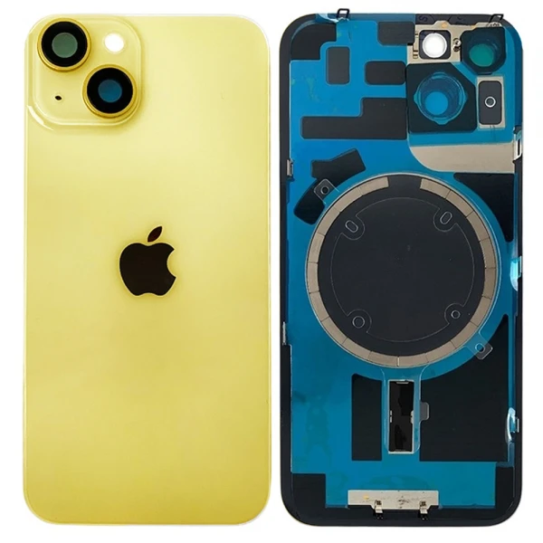 Задня кришка iPhone 14 MagSafe зі склом камери Yellow оригінал Китай