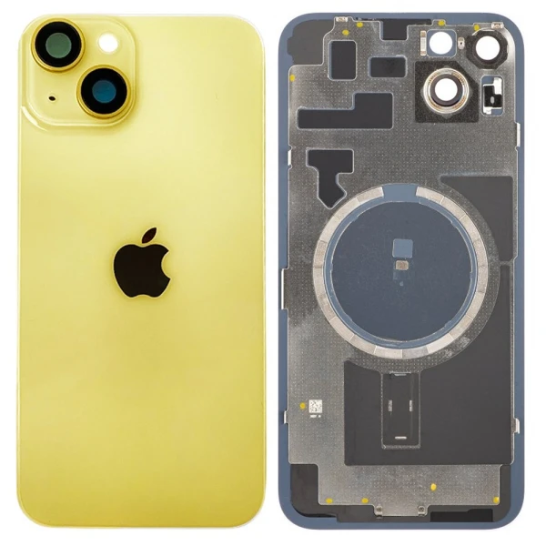 Задня кришка iPhone 14 Plus MagSafe зі склом камери Yellow Оригінал Китай