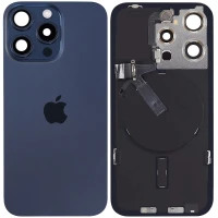 Задня кришка iPhone 15 Pro MagSafe зі шлейфом оригінал Китай Blue Titanium