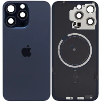 Задня кришка iPhone 15 Pro Max MagSafe зі склом камери оригінал Китай Blue Titanium