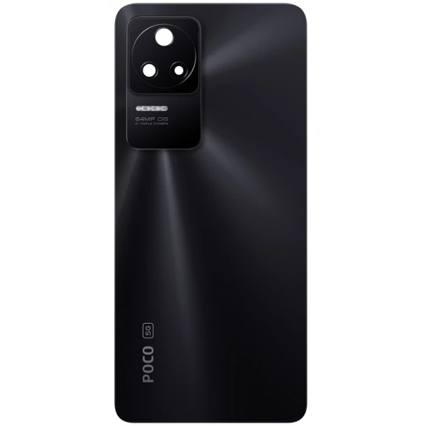 Задня кришка Xiaomi Poco F4 зі склом камери Оригінал Service Pack Black