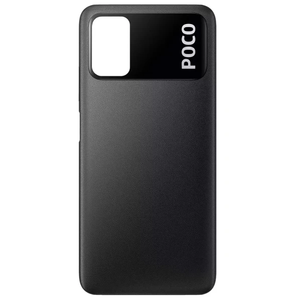 Задня кришка Xiaomi Poco M3 чорна – оригінал Service Pack