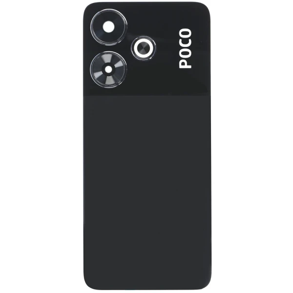 Задня кришка Xiaomi Poco M6 4G 2404APC5FG зі склом камери оригінал Китай Black (чорний)