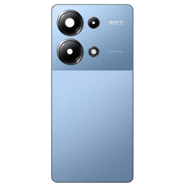 Задня кришка Xiaomi Poco M6 Pro 4G (23117RA68G / 2312FPCA6G) зі склом камери Оригінал Китай Blue
