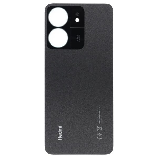 Задня кришка Xiaomi Redmi 13C оригінал Service Pack Black зі склом камери